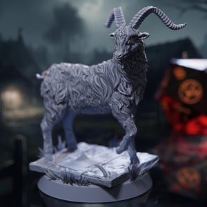 The Black Goat - Harvest of Dread - Highly Detailed Resin 8k 3D Printed Miniature
