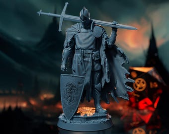Ser Edric of Dragon's Keep - Iron, Steel, and Blood! - Highly Detailed Resin 8k 3D Printed Miniature