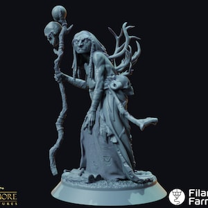 Forest Hag - Whispers in the Swamp - Highly Detailed Resin 8k 3D Printed Miniature