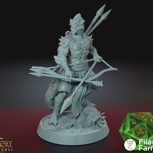 Hunter Salamandra - The Lost Expedition - Highly Detailed Resin 3D Printed Miniature