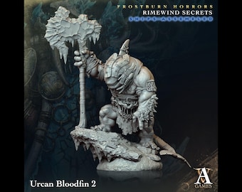 Urcan Bloodfin 2 - Rimewind Secrets - Highly Detailed Resin 8k 3D Printed Miniature