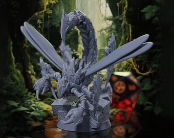 Giant Winged Scorpion - Rangers of the Savage Frontiers - Highly Detailed Resin 8k 3D Printed Miniature
