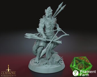 Hunter Salamandra - The Lost Expedition - Highly Detailed Resin 3D Printed Miniature