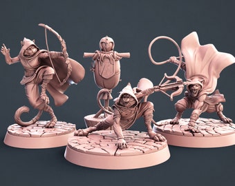 Tabaxi Miniatures - High Detail Resin 3D Printed Miniatures