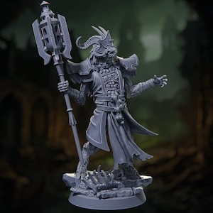 Plague Lord - Death by Plague - Highly Detailed Resin 8k 3D Printed Miniature