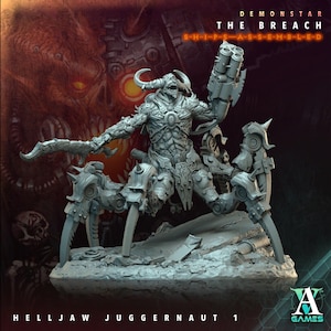 Helljaw Juggernaut - Demonstar: The Breach - Highly Detailed Resin 8k 3D Printed Miniature