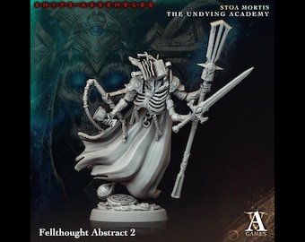 Fellthought Abstract 2 - The Undying Academy - Highly Detailed Resin 8k 3D Printed Miniature
