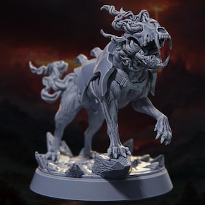 Hell Hound - The Conflagration - Highly Detailed Resin 8k 3D Printed Miniature