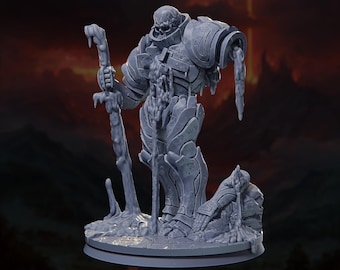 Unfinished Golem - The Conflagration - Highly Detailed Resin 8k 3D Printed Miniature