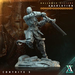 Contrite 5 - Hallowed Sisters - Highly Detailed Resin 8k 3D Printed Miniature