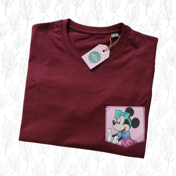 L - T-shirt poche "Minnie Élégance" - Disney Minnie Mouse