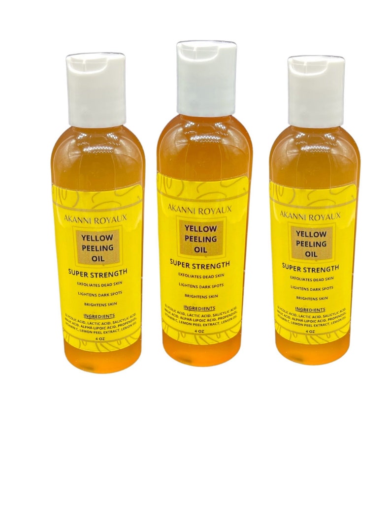 Yellow Peeling Oil 4 Oz Etsy
