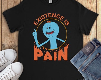 Rick and Morty Sweatshirt Existence is Pain Meseeks Birthday Gift Men Jumper Top Rick and Morty Sweatshirt Existence is Pain Meseeks Birthday Gift Men Jumper Top