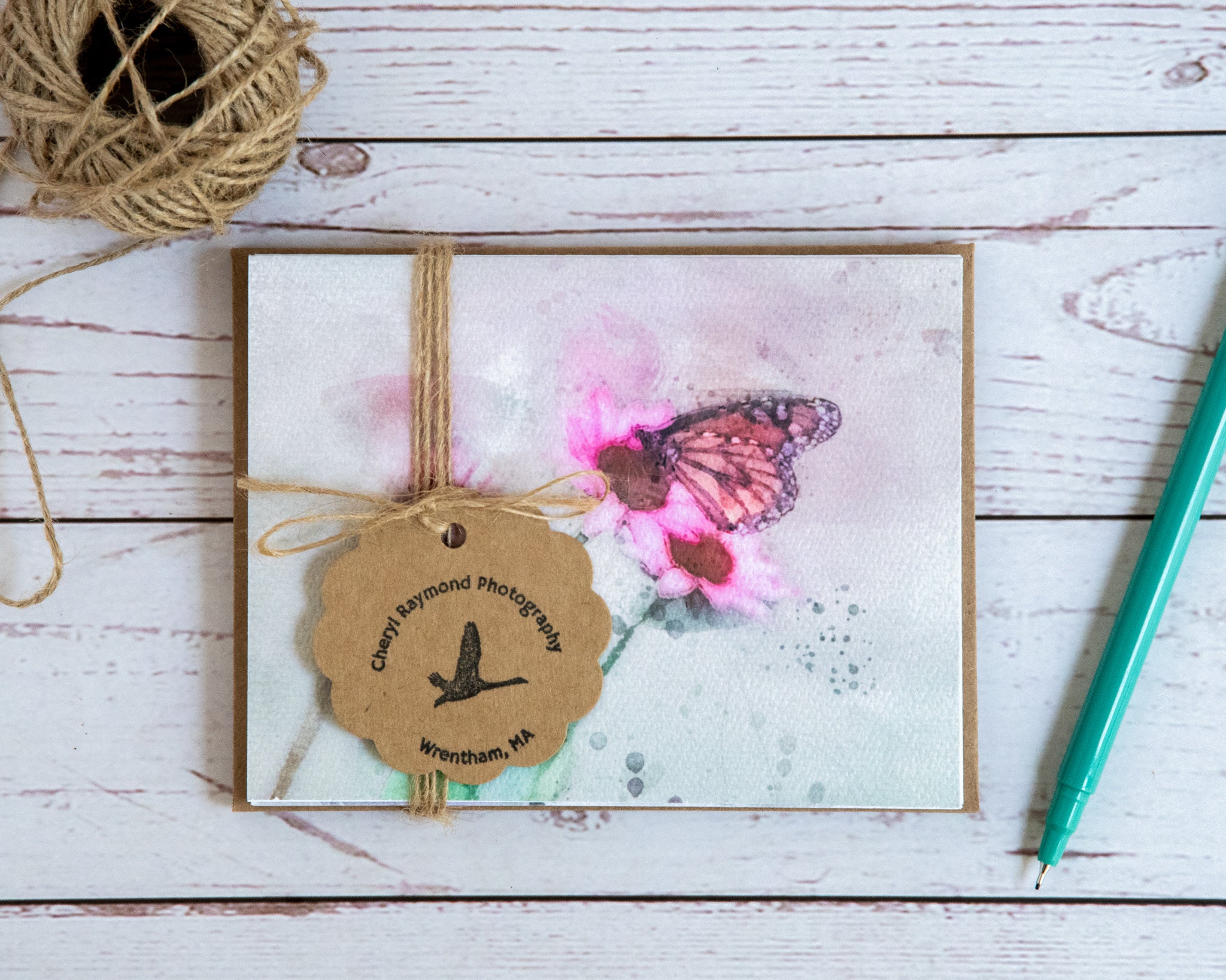 Coneflower Card Set. Butterfly Card Set. Blank Folded Note Cards. Eco ...