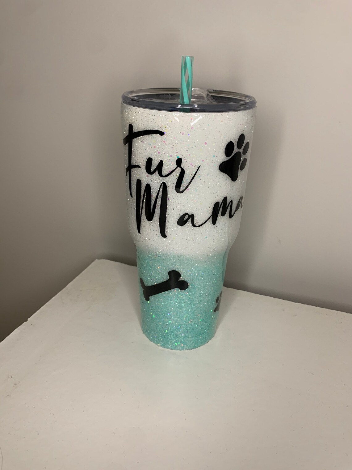 Fur Mama personalized pet tumbler with photo Etsy
