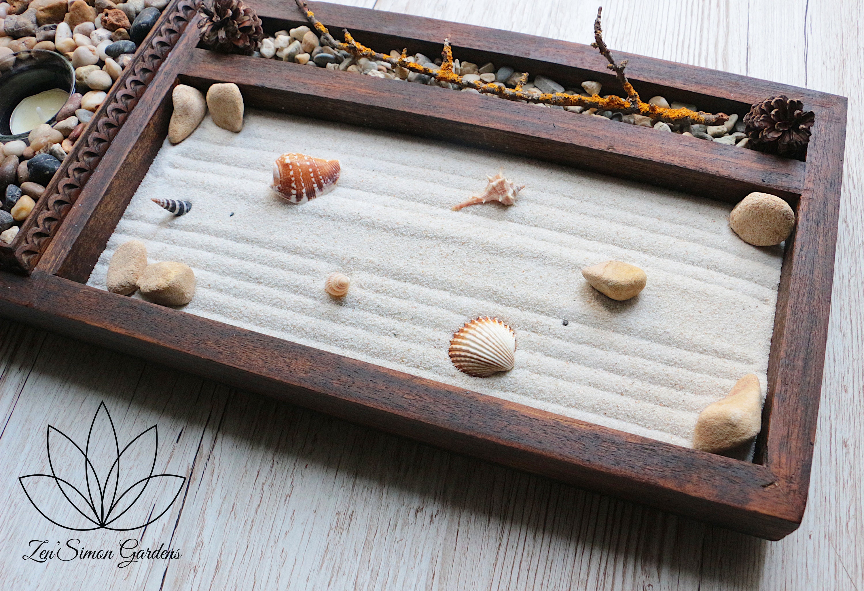 Zen Garten Miniatur für Wohnkultur. Zubehör Enthalten | Etsy