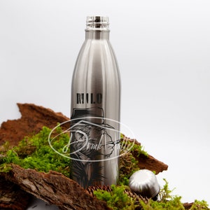 Thermos bottle 750/drinking bottle/school bottle/stainless steel bottle/water bottle with desired motif and name, personalized, individually designed