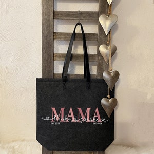 Personalized felt shopper / carrying bag / shopping bag / bag with desired slogan / bag individually designed