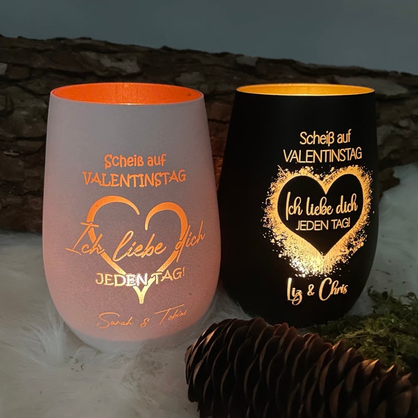 Lantern - Valentine's Day - I love you - personalizable - Engraving Names - Love - Anniversary