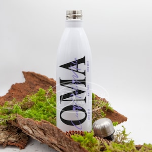 Thermos bottle 750/drinking bottle/school bottle/stainless steel bottle/water bottle with desired motif and name, personalized, individually designed