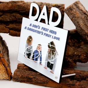 Photo stand MDF, personalized with your own picture, photo stand MOM, photo stand DAD, photo gift