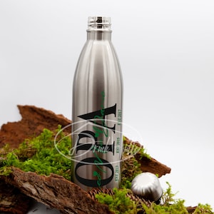 Thermos bottle 750/drinking bottle/school bottle/stainless steel bottle/water bottle with desired motif and name, personalized, individually designed