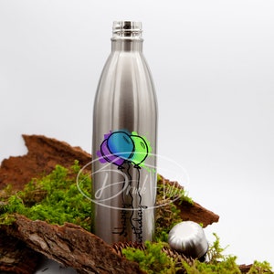 Thermos bottle 750/drinking bottle/school bottle/stainless steel bottle/water bottle with desired motif and name, personalized, individually designed