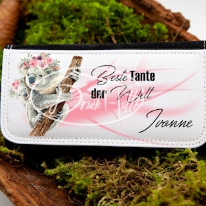 Geldbeutel Frauen / Damen MAXI personalisiert, Portemonnaie für Damen, individuell gestaltet mit Motiv + Namen oder eigenem Bild