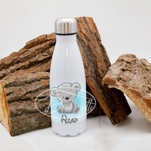 Thermo bottle350/drinking bottle/kindergarten bottle/school bottle/stainless steel bottle/water bottle in isolation personalized, individually designed