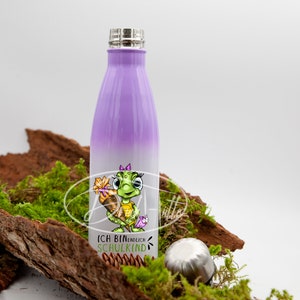 Thermos bottle 500/drinking bottle /school bottle/stainless steel bottle/water bottle with desired motif and name, personalized, individually designed