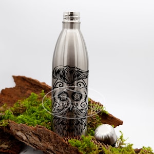 Thermos bottle 750/drinking bottle/school bottle/stainless steel bottle/water bottle with desired motif and name, personalized, individually designed