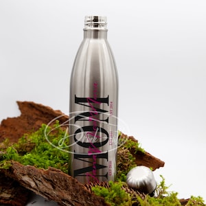 Thermos bottle 750/drinking bottle/school bottle/stainless steel bottle/water bottle with desired motif and name, personalized, individually designed