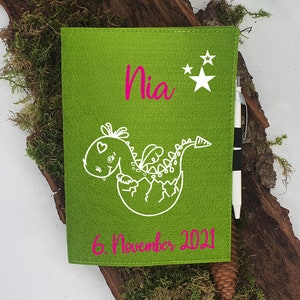 Personalisierte U-Heft-Hülle, Untersuchungsheft Personalisierte Filz Buchhülle, Filzhülle, Geschenkidee, Größe A5, personalisiertes Geschenk