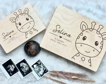 Baby memory box, memory box, baby memory box, birth gift, baby gift birth, baby, wooden box, storage box