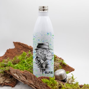 Thermos bottle 750/drinking bottle/school bottle/stainless steel bottle/water bottle with desired motif and name, personalized, individually designed