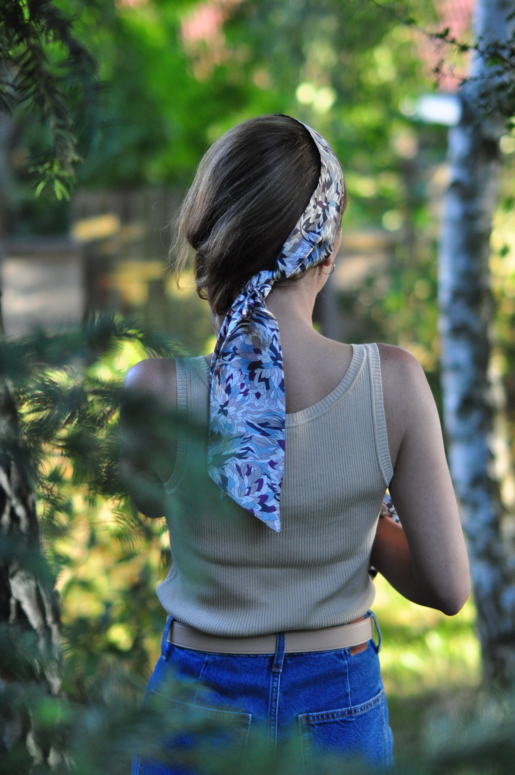 Silk Bandeau Scarf -  Finland