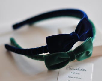 VELVET HAIR BAND BROAD MALLARD GREEN VELVET HAIR BAND BROAD MALLARD GREEN