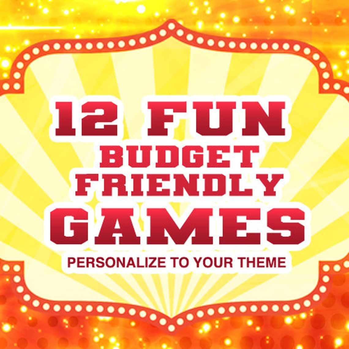 12 Fun Variety Pack Games Personalize For Any Theme Print Etsy