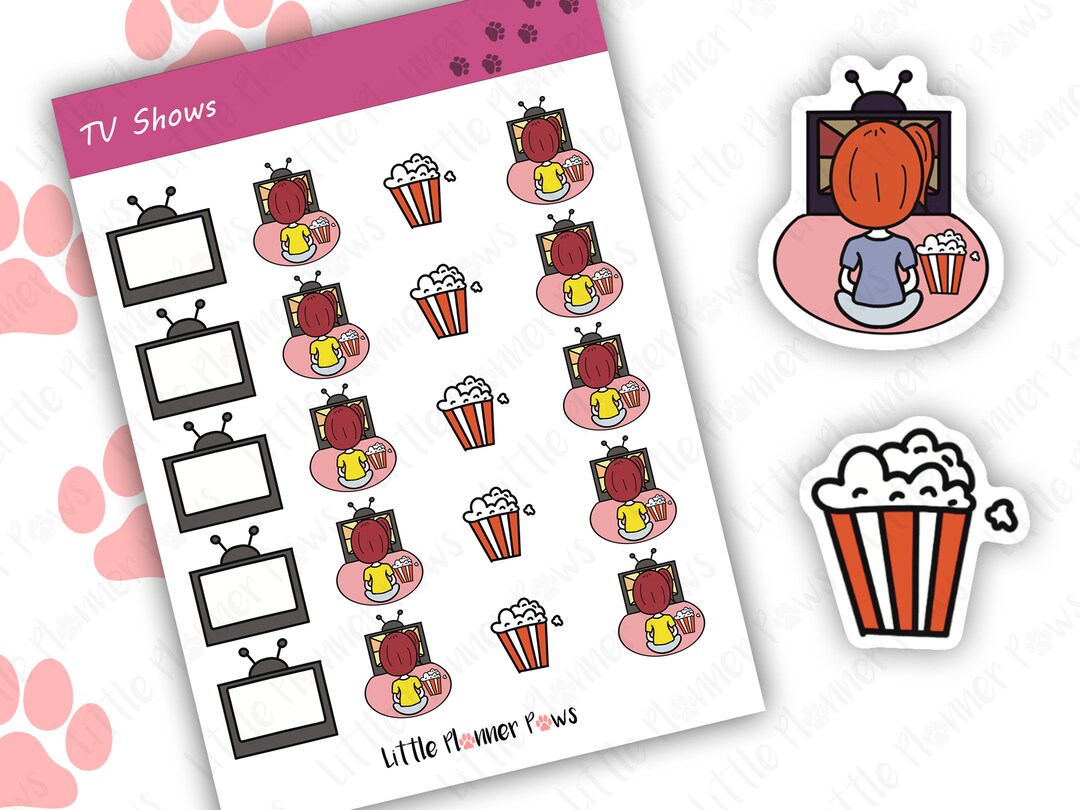 TV Planner Stickers, Personalised Stickers, Hobonichi Stickers ...