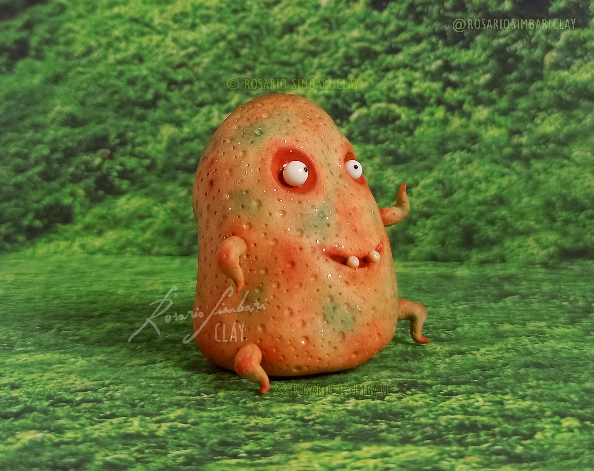ビンテージ　作家　unknown golden potato object Potato 3D model – ZB-Vision