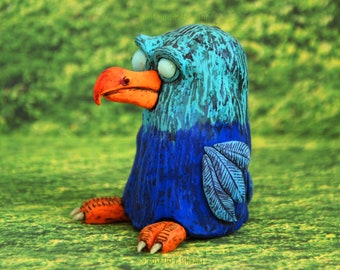 Custom Dodo Bird Sculpture, Creepy Cute Weird OOAK Fantasy Art