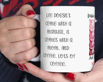Custom Mama Mug, Personalized Mom Coffee Mug for Mom for Mother's Day, Mother's Day Gift from Daughter,Personalized mommug,Ceramic Mug, 11oz