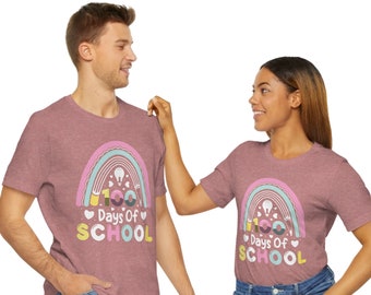 100 Days of School Shirt, 100 Day Rainbow Shirt, 100th Day Of School Celebration, Student Shirt,Back to School Shirt, Gift For Teacher
