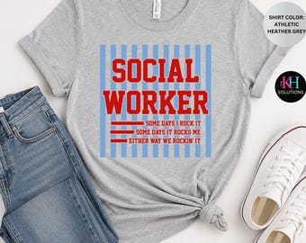 Funny Social Worker Shirt, Retro Social Work Tee, School Social Worker Gift, Mental Health Professional Shirt, Soft Style Graphic Tee