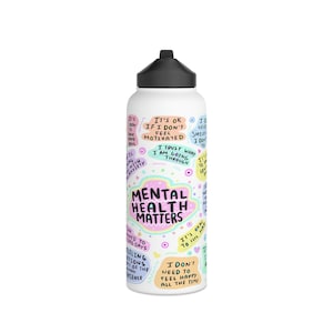 Mental Health Matters Tumbler, Mental Health Matters Water Tumbler Sublimation, MHM Gift, Gift for a Friend