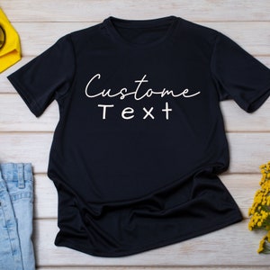 Personalized T-Shirt, Personalized Shirt, Custom Unisex Shirts, Custom Logo T-Shirts, Customized Shirt, Custom Text Shirt, Custom T-shirt,