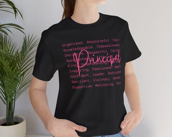 Principal Traits Shirt, Inspirational Leadership Tee, School Leader Shirt, Motivational Educator Gift, Principal Appreciation Apparel