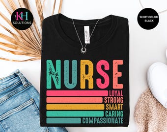 Nurse Shirt Retro Nurse Tee RN Gift Healthcare Worker Shirt Nurse Appreciation Gift Cute Nurse Tee