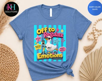 School Counselor Shirt, Off to Regulate Emotions Tee, Therapist Gift Shirt, Emotional Support Apparel, Mental Health Shirt
