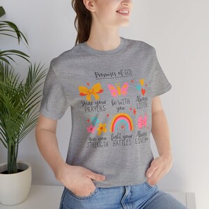 Faith-Inspired Tee, Inspirational Quote T-Shirt, Butterfly Art Shirt, Christian Gift, Everyday Wear, Uplifting Apparel image 6